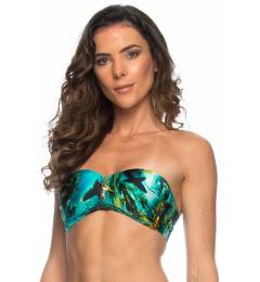 Top estampado tomara que caia Soutien Sharks Ziper