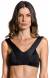 Cropped detalhe v preto liso Top Cropped Noite Escura