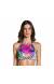 Cropped colorido detalhe frufru - Top Cropped Viso