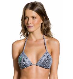 Top triangulo estampa geometrica - Top Fixo Sutil Elegancia