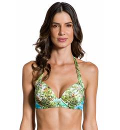 Top com bojo coqueiro - Top Gracia Paraiso Tropical