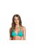 Top triangulo azul c/ pingente - Top Transparency Turquoise