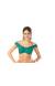 Top ombro a ombro verde Soutien Tropicana
