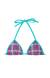 Top cortininha xadrez Soutien Bikini Xadrez