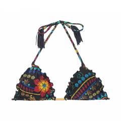 Top frufru triangulo bordado Soutien Bordado Frufru