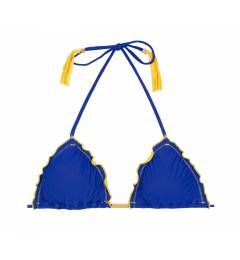Top frufru triangulo color Soutien Color Yellow Blue