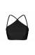 Top cropped black triangulo Soutien Duna Black Neck
