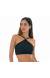 Top cropped black triangulo Soutien Duna Black Neck