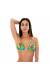 Top tradicional frufru tropical Soutien Paradise Green Frufru