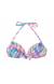 Top xadrez push up Soutien Plaid Tie