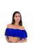 Top sea beach babado Soutien Planetario Babado