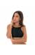 Topp all black Soutien Preto Cropped