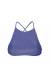 Top sport lurex day Soutien Radiante Azul Marinho Cropped