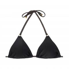 Top triangulo argola lurex Soutien Radiante Black Tri