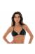 Top triangulo argola lurex Soutien Radiante Black Tri