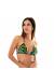 Top triangulo frufru fauna Soutien Reality Flower Frufru Orange