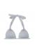 Top cortininha regulavel prata Soutien Silver Cortin�o