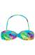 Top torcido tropical azul Soutien Tropical Blue Tomara Que Caia