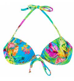Top push up topical flora Soutien Tropical Blue Balconet