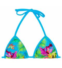 Top triangulo tropical azul Soutien Tropical Blue Triangulo