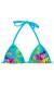 Top triangulo tropical azul Soutien Tropical Blue Triangulo