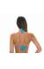 Top triangulo tropical azul Soutien Tropical Blue Triangulo