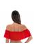 Top babado verao Soutien Urucum Babado