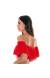 Top babado verao Soutien Urucum Babado