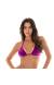 Top triangulo recorte galaxia Soutien Velvet Fuchsia