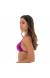 Top triangulo recorte galaxia Soutien Velvet Fuchsia