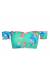 Top floral ombro a ombro verde agua Top Acqua Flora Off Shoulder