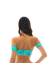 Top floral ombro a ombro verde agua Top Acqua Flora Off Shoulder