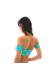 Top floral ombro a ombro verde agua Top Acqua Flora Off Shoulder