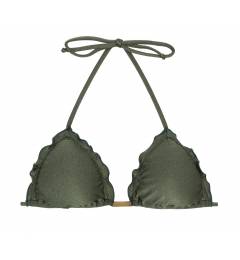 Top frufru verde brilho Top Croco Frufru