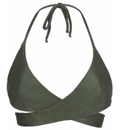 Top Verde Sensual Top Croco Transpassado