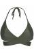 Top Verde Sensual Top Croco Transpassado