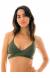 Top Verde Sensual Top Croco Transpassado