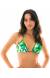 Top Floresta Verde Top Folhagem Frufru