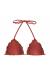 Top frufru vermelho brilho Top Liquor Frufru