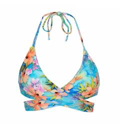 Top Estampa Verão Tanspassado Top Maxi Flower Transpassado