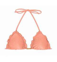 Top frufru rose brilho Top Rose Frufru