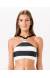 Top cropped listrado Soutien Melissa