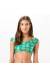Top cropped transpassado coqueiro Soutien Palmeiras Amarelas