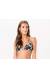 Top floral preto e azul Soutien Petalas Negras