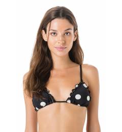 Top frufru cortininha preto bola Top Cortininha Lacinho Pop