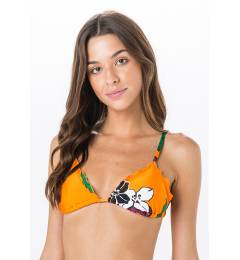 Top triangulo cortininha frufru maxi flower Top Frufru Amelia
