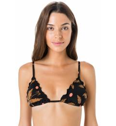 Top preto estampado - Top Frufru Swim Black