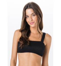 Top reto texturizado preto - Top Miracle Anarruga Preto