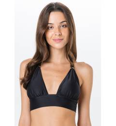 Cropped liso preto de amarrar Top Miracle Liso