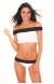 Biqu�ni ombro a ombro White And Black